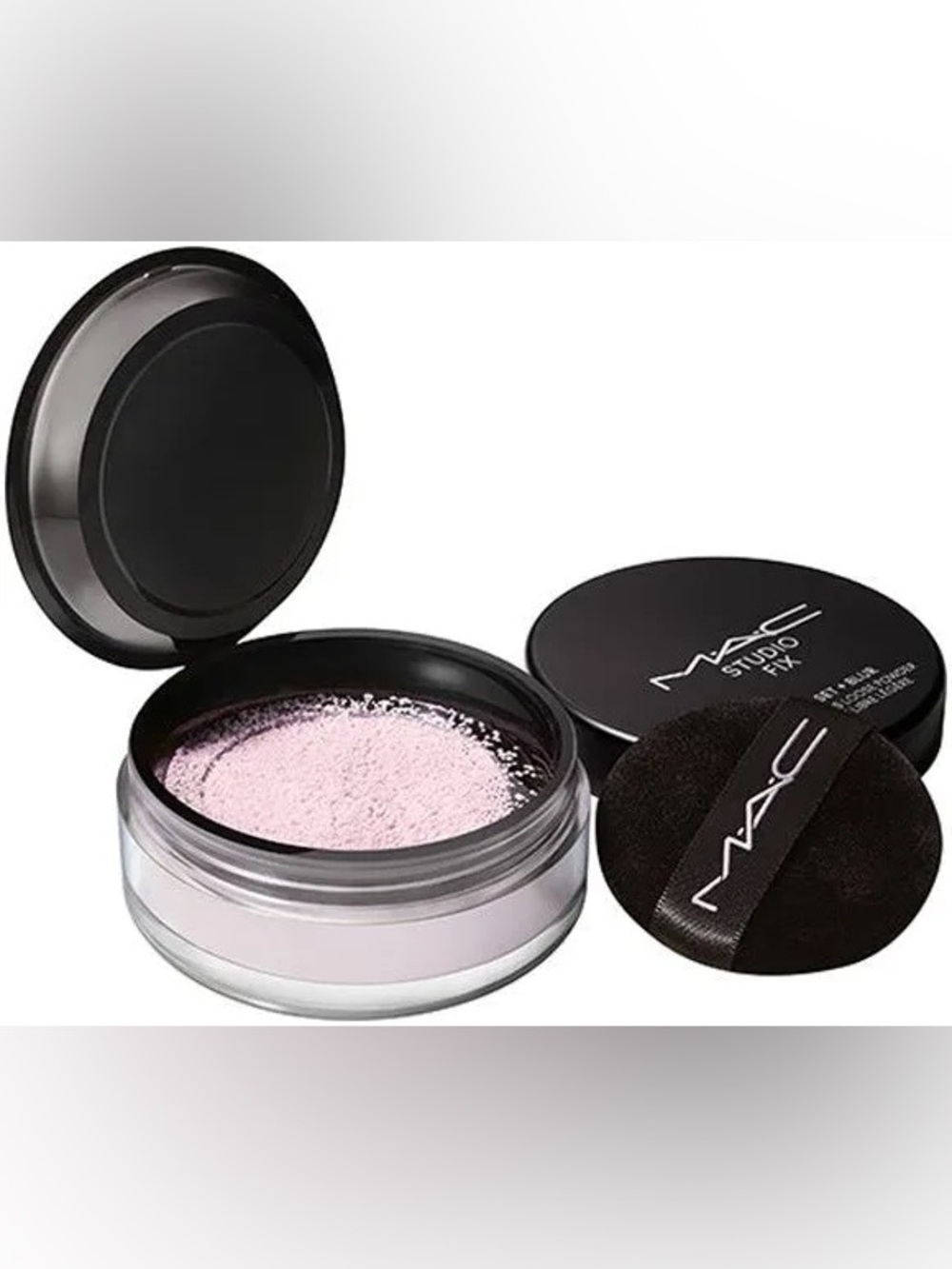 Rosy Pink MAC Cosmetics Studio Fix Pro Set + Blur Weightless Loose Powder BNIB
